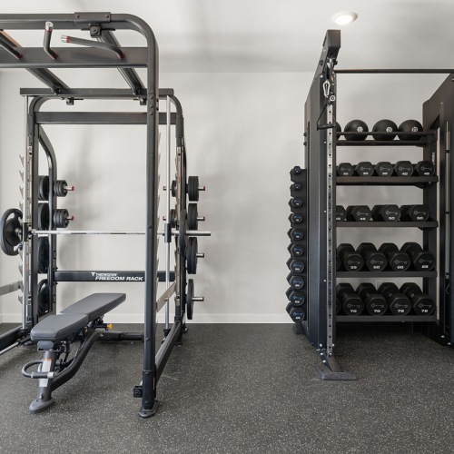 Open and well-lit fitness center