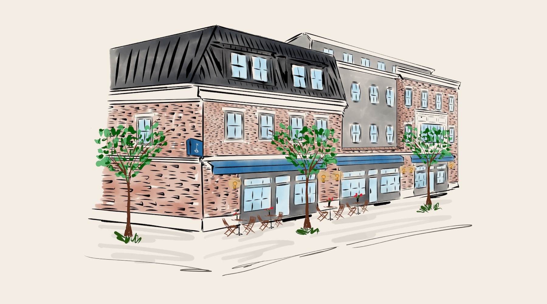 an illustration of a building